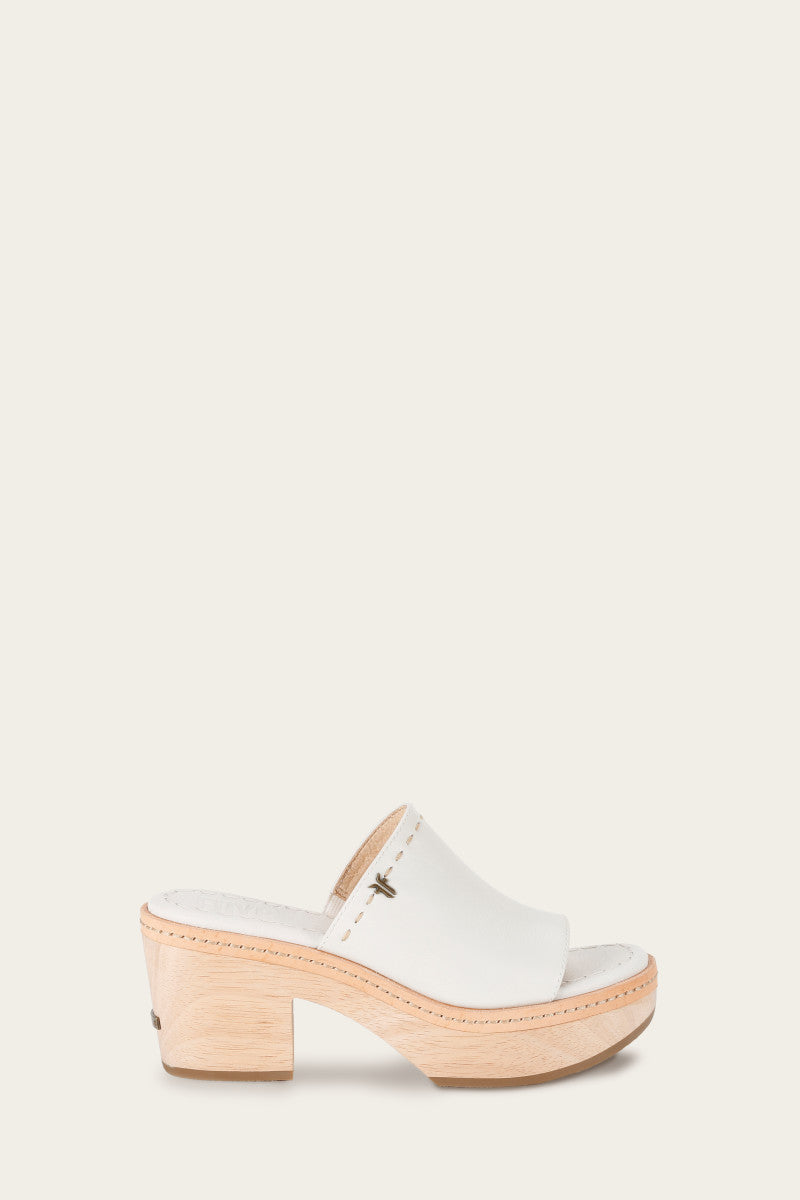 Hazel Slide - White - Outside