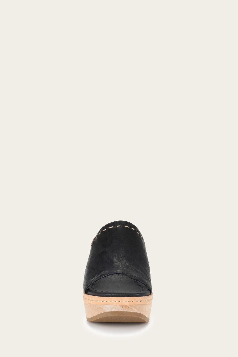 Hazel Slide - Black - Front