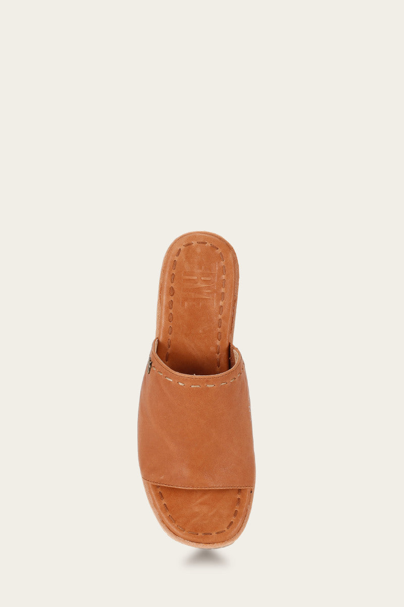 Hazel Slide - Tan - Top Down