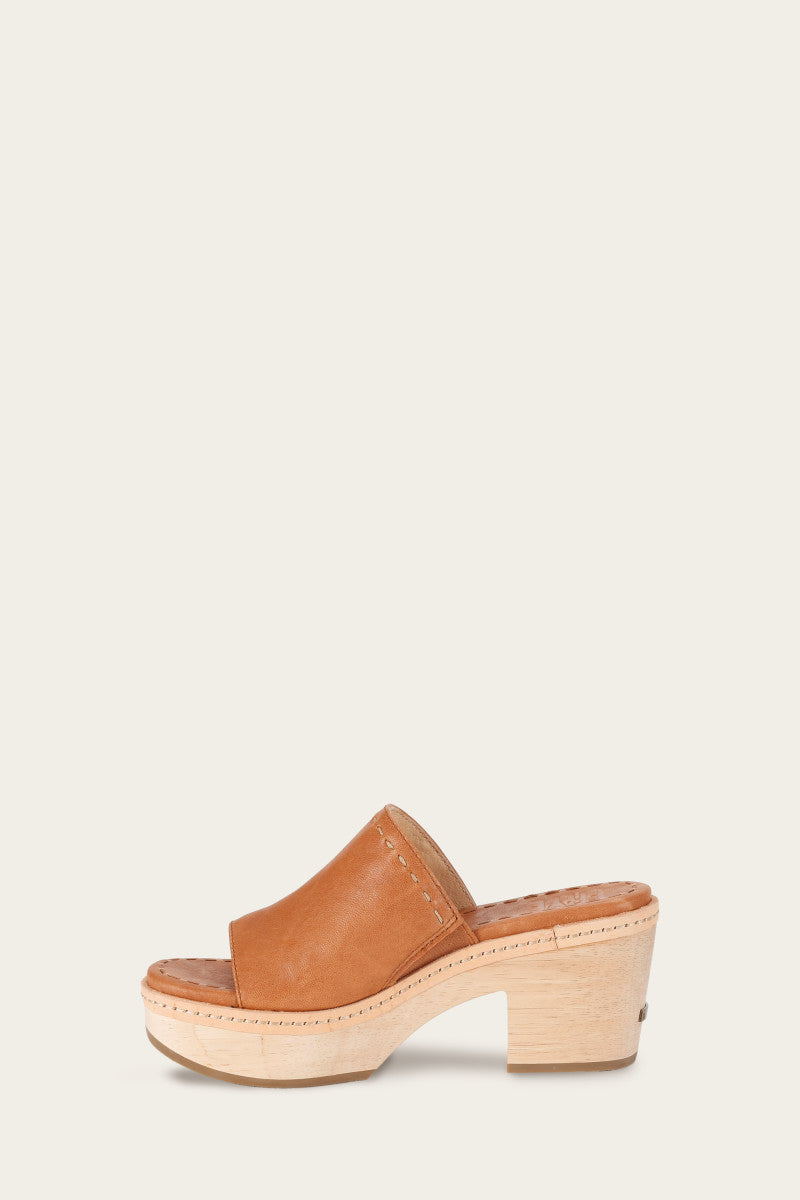 Hazel Slide - Tan - Inside