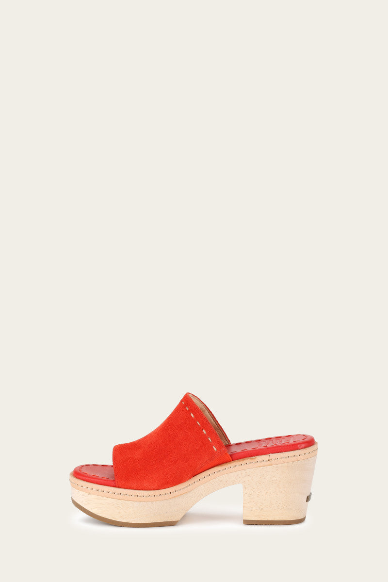 Hazel Slide - Red - Inside