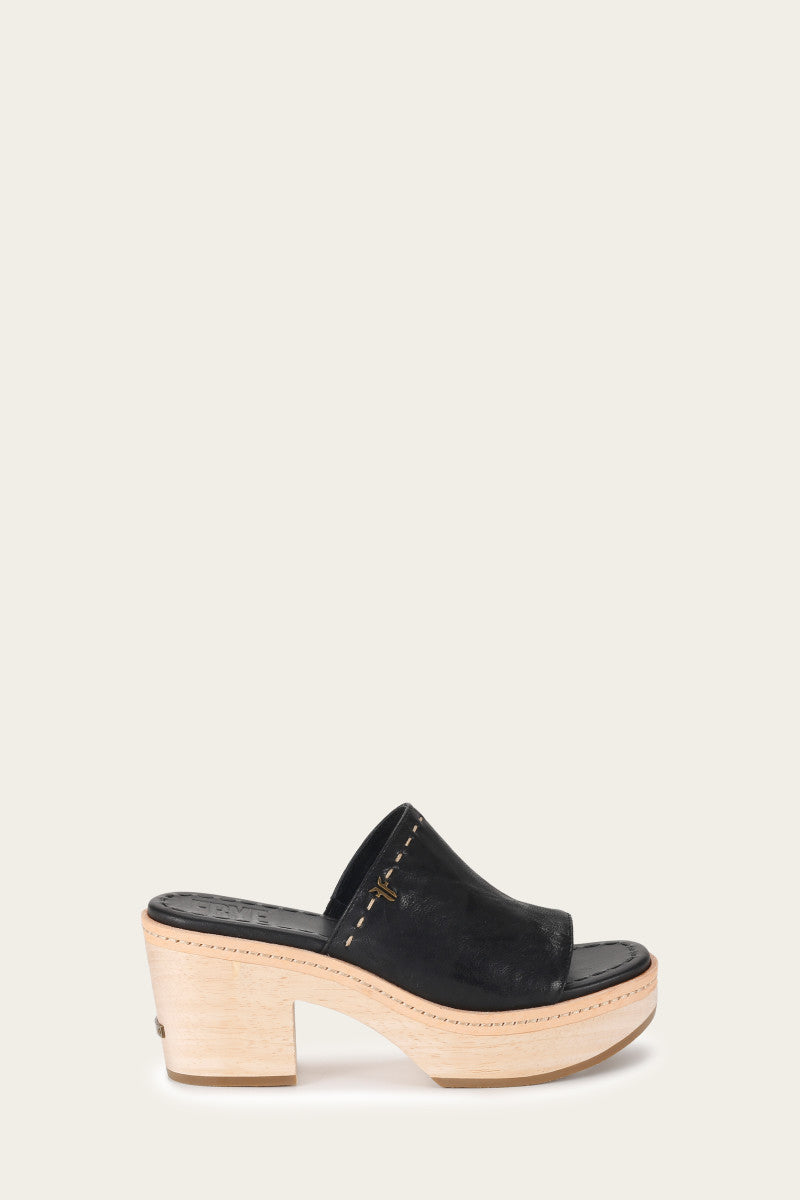 Hazel Slide - Black - Outside