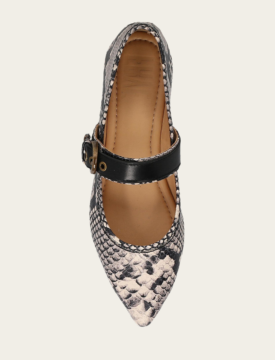 Heather Buckle Mary Jane - Ecmu - Top Down