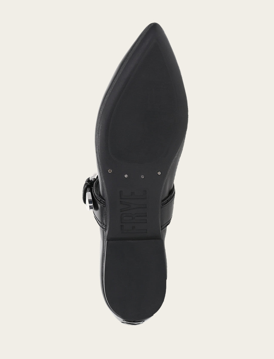 Heather Buckle Mary Jane - Black - Sole