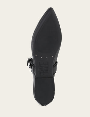 Heather Buckle Mary Jane - Black - Sole