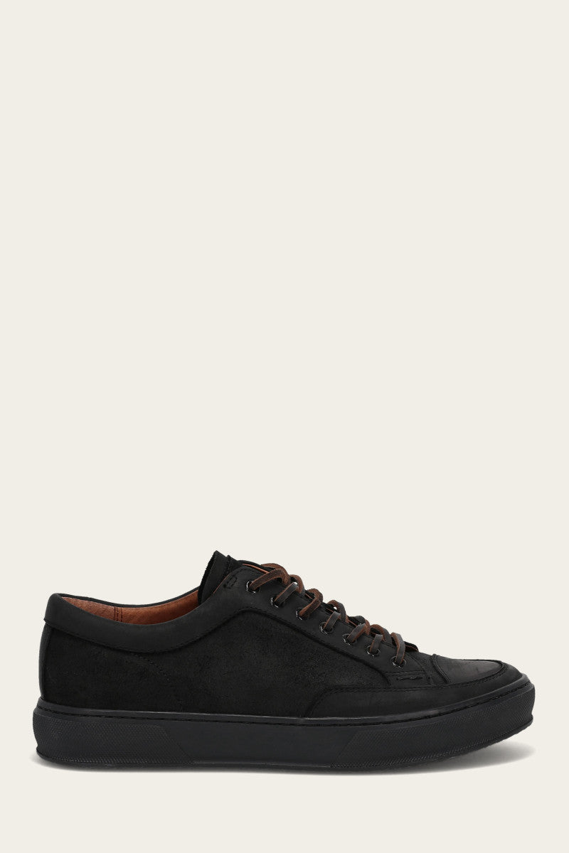 Hoyt Low Lace - Black Suede - Outside