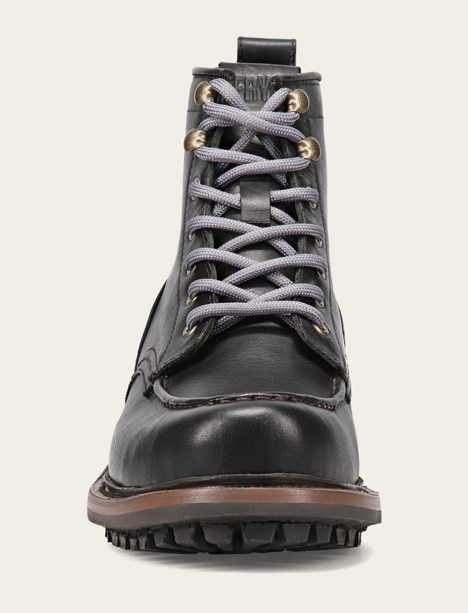 Hudson Workboot Lug - Black - Front