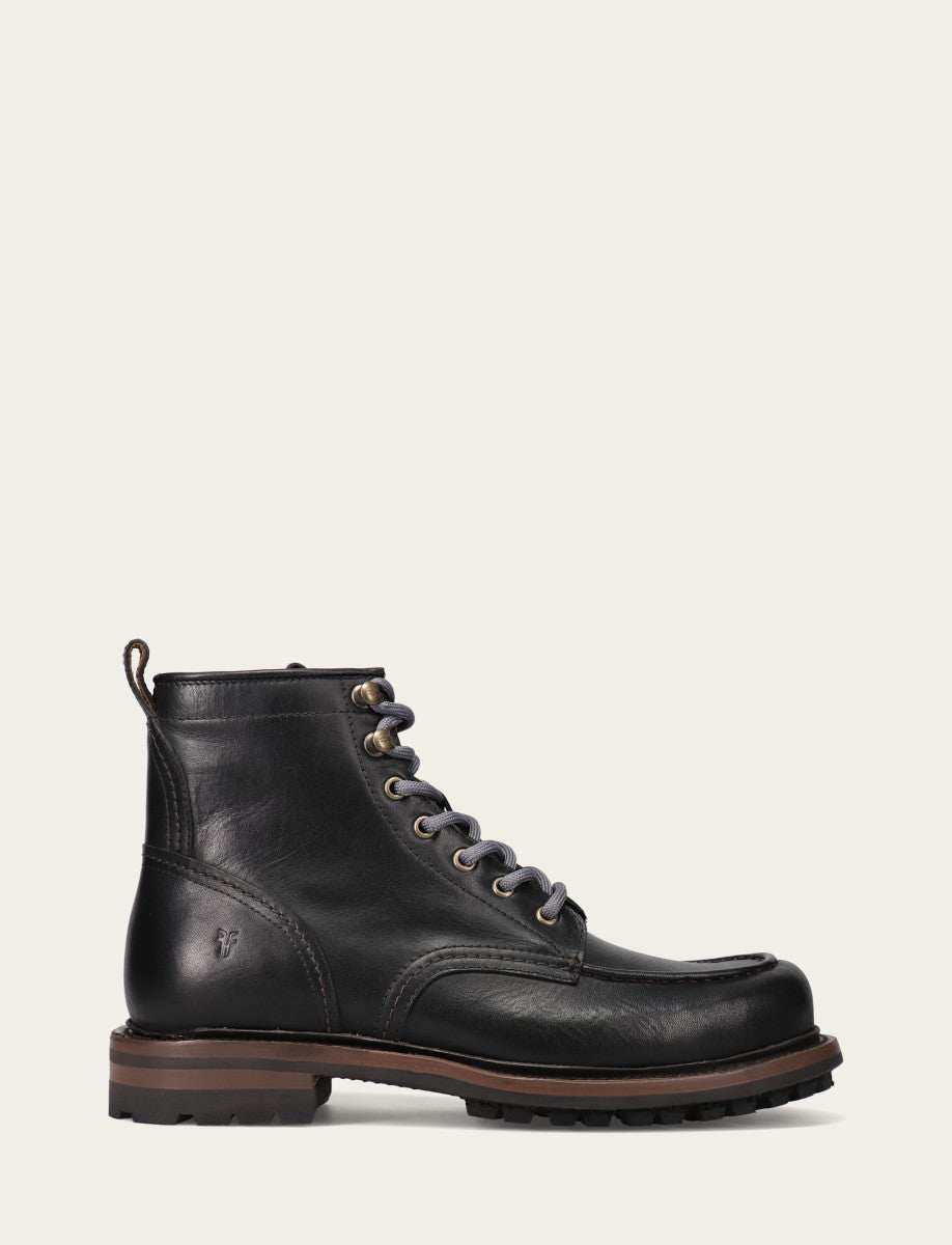 Hudson Workboot Lug - Black - Outside