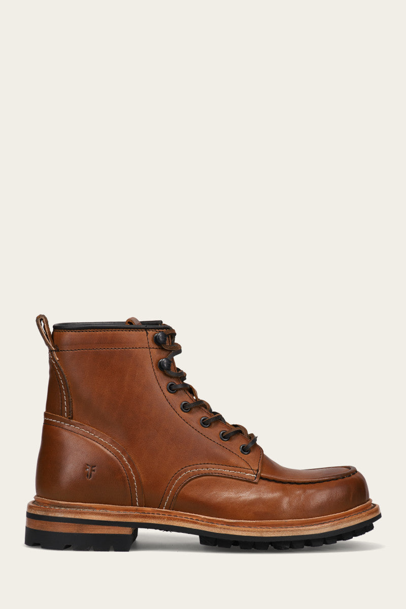 Hudson Workboot Lug - Caramel - Outside