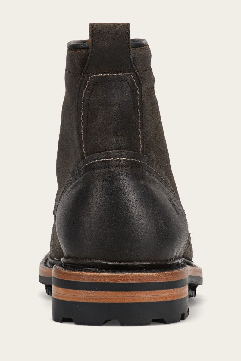 Hudson Workboot Lug - Chocolate - Back