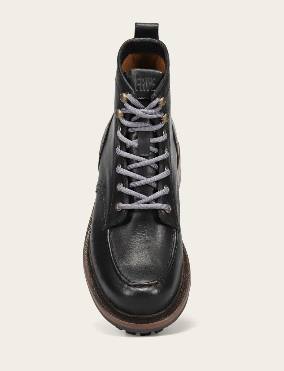Hudson Workboot Lug - Black - Top Down