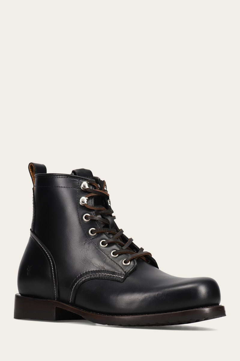 Hudson Workboot Plain Toe - Black - Hero