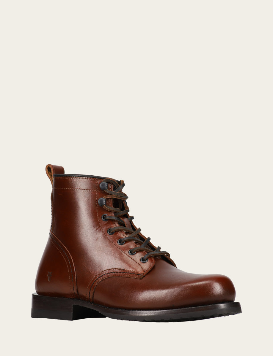 Hudson Workboot Plain Toe - Mahogany - Hero