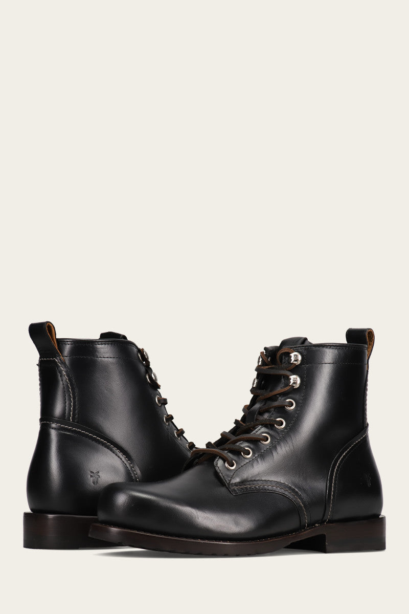 Hudson Workboot Plain Toe - Black - Pair