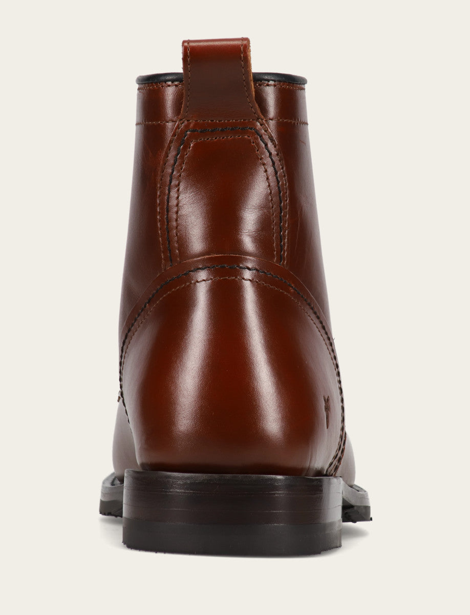 Hudson Workboot Plain Toe - Mahogany - Back