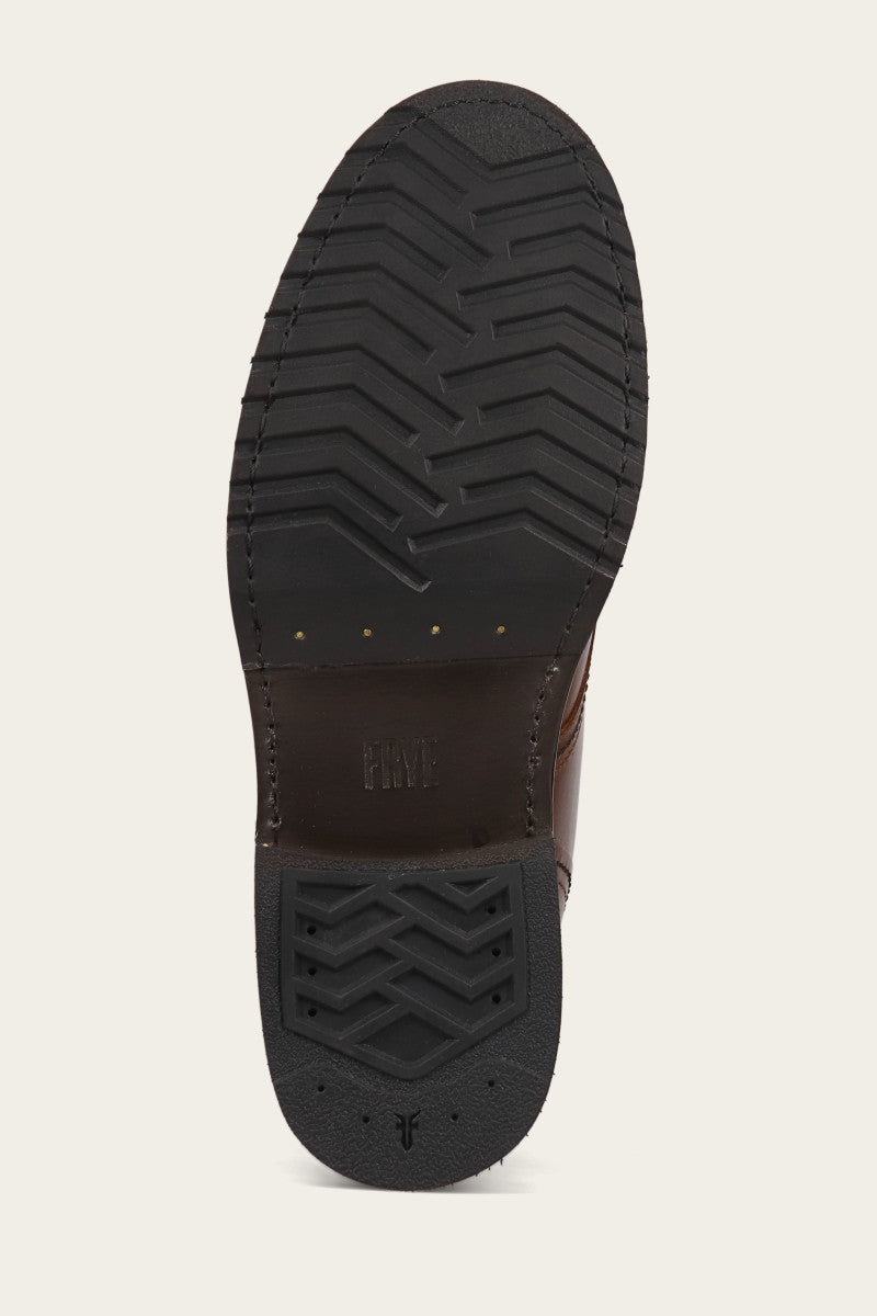 Hudson Workboot Plain Toe - Mahogany - Sole