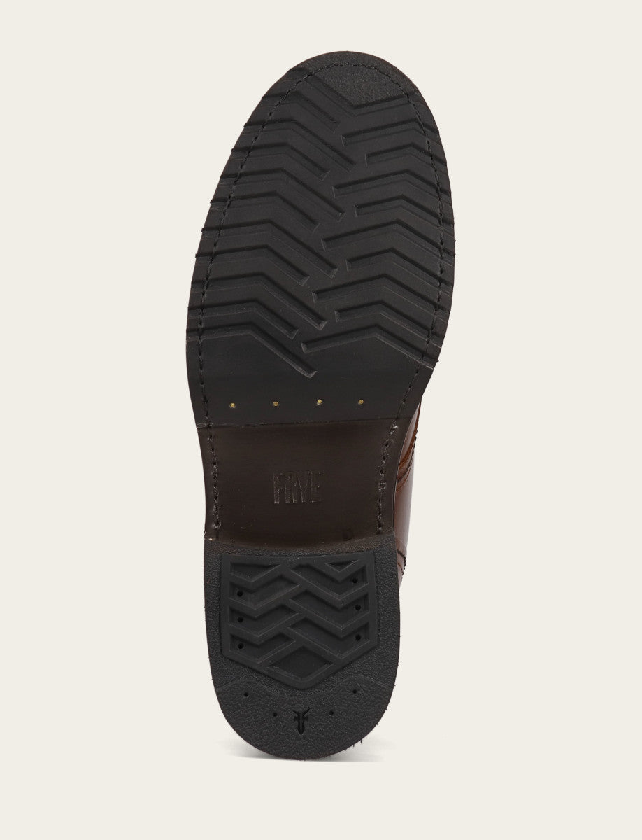 Hudson Workboot Plain Toe - Mahogany - Sole