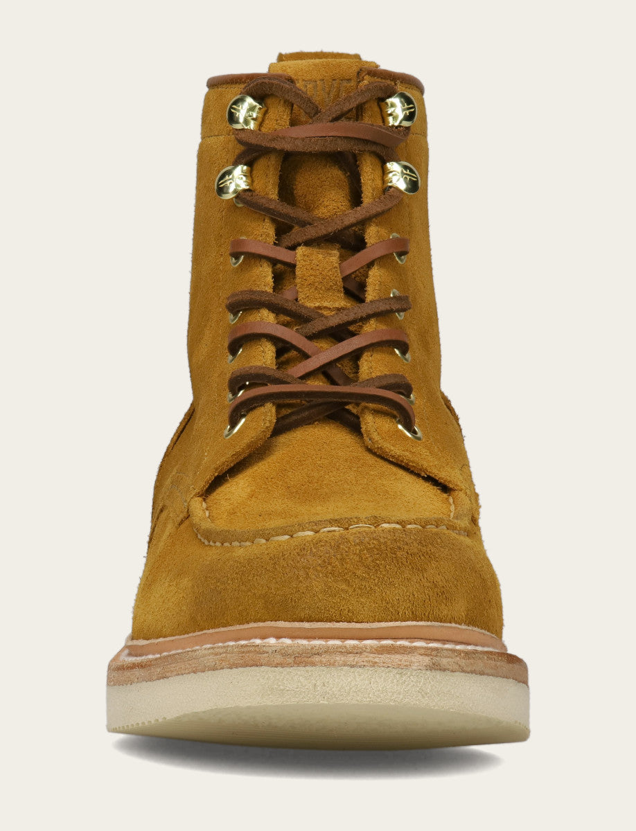 Hudson Workboot Wedge - Golden Rod - Front