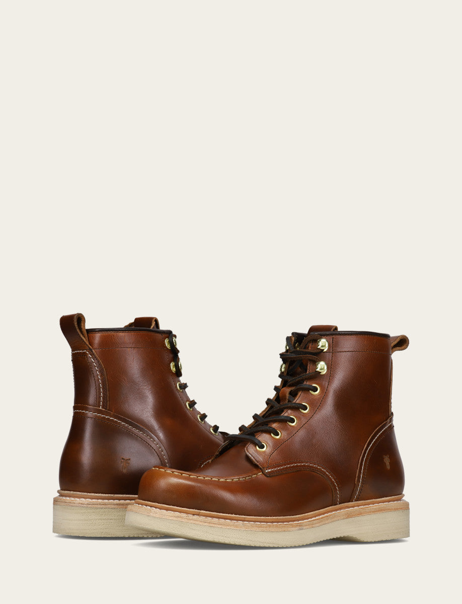Hudson Workboot Wedge - Saddle - Pair