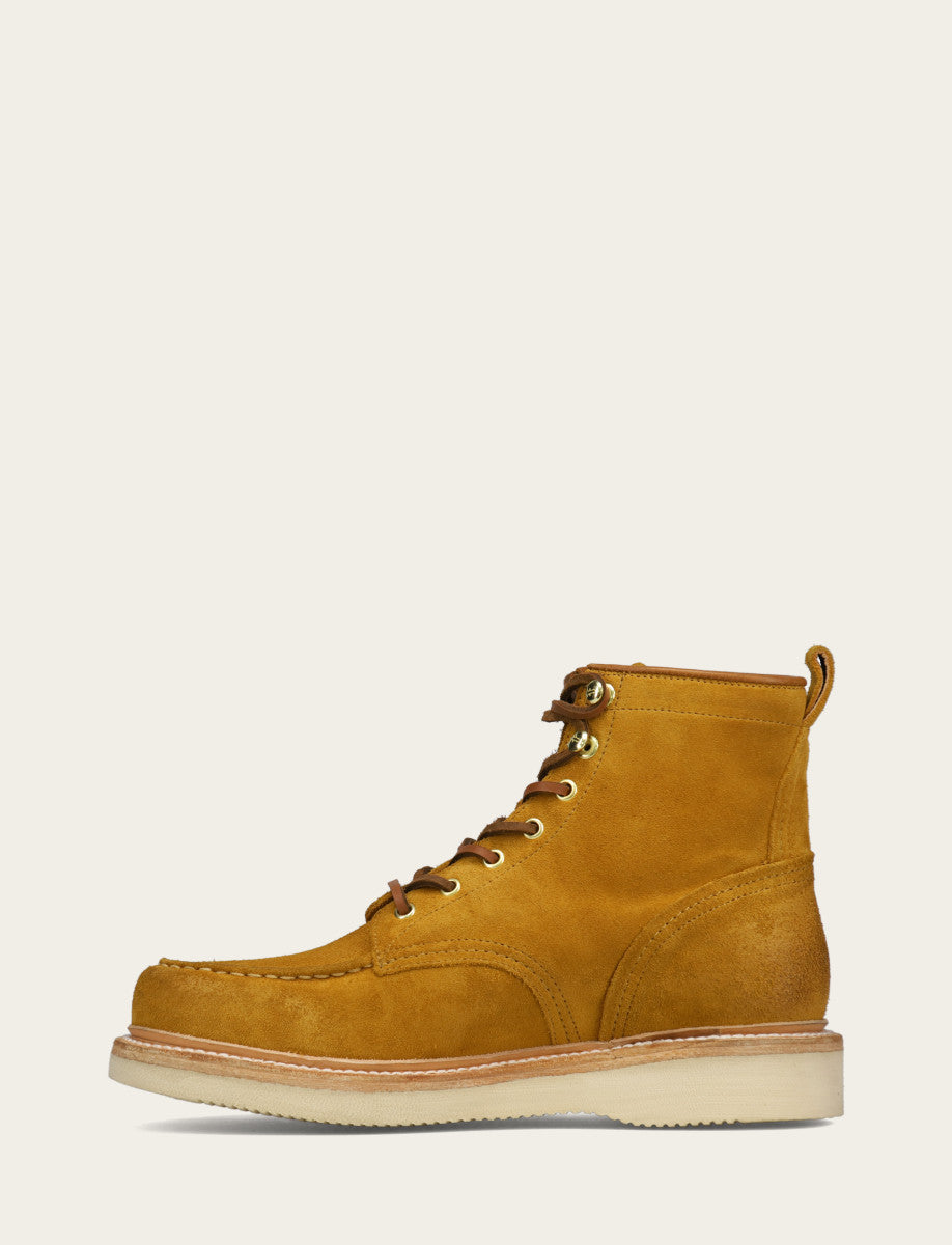 Hudson Workboot Wedge - Golden Rod - Inside