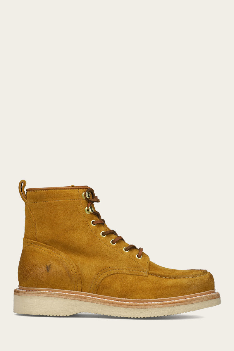 Hudson Workboot Wedge - Golden Rod - Outside