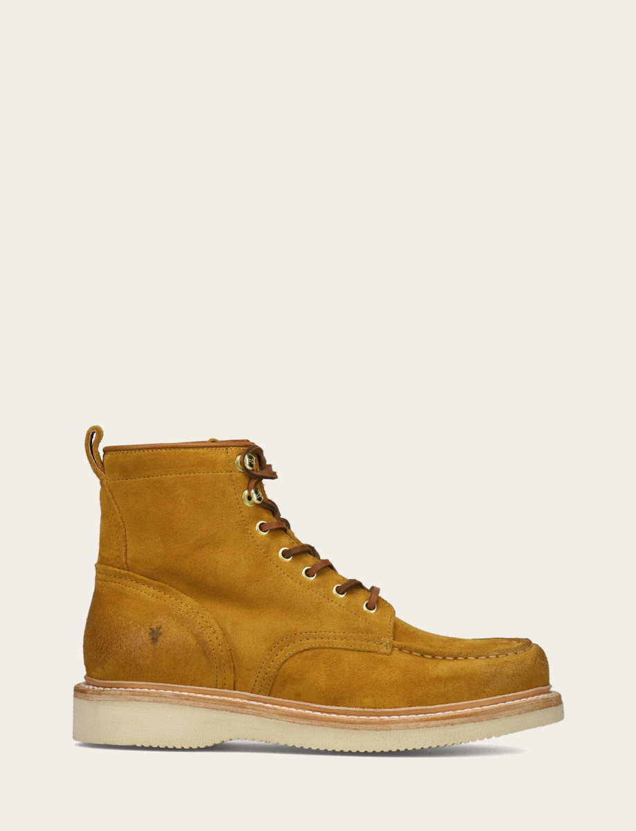 Hudson Workboot Wedge - Golden Rod - Outside