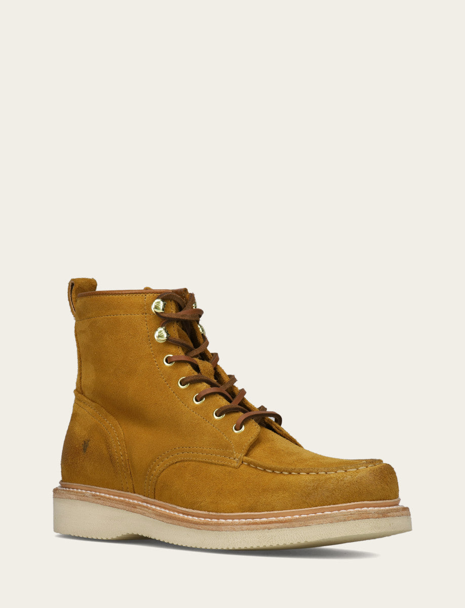 Hudson Workboot Wedge - Golden Rod - Hero