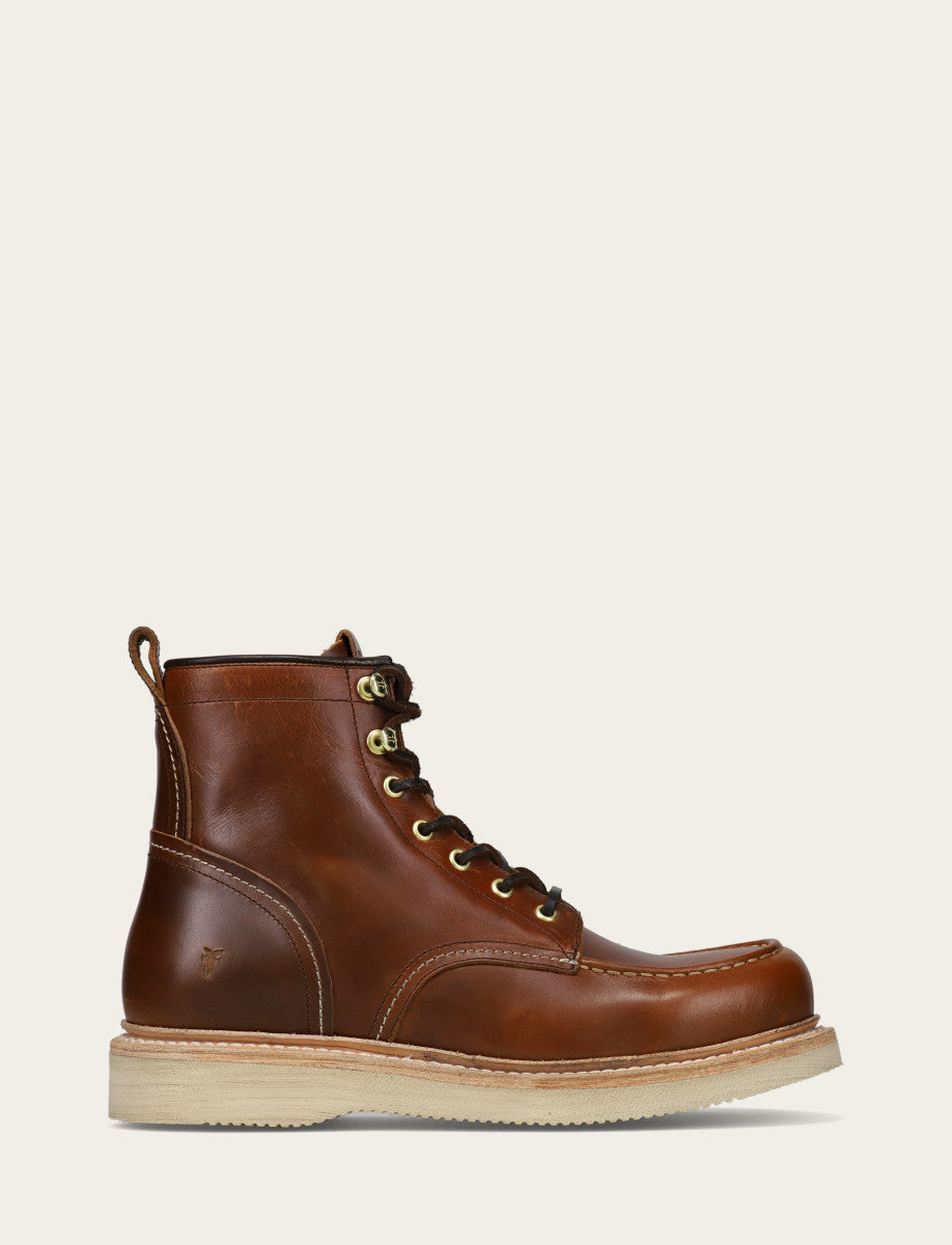 Hudson Workboot Wedge - Saddle - Outside