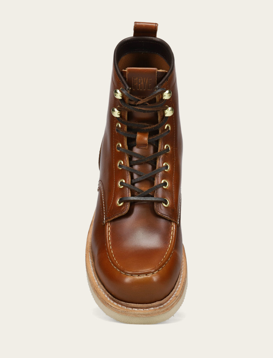 Hudson Workboot Wedge - Saddle - Top Down