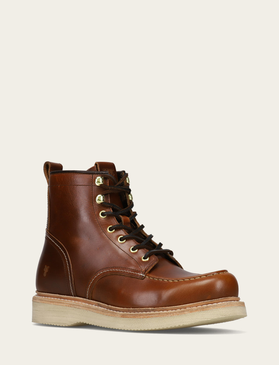 Hudson Workboot Wedge - Saddle - Hero