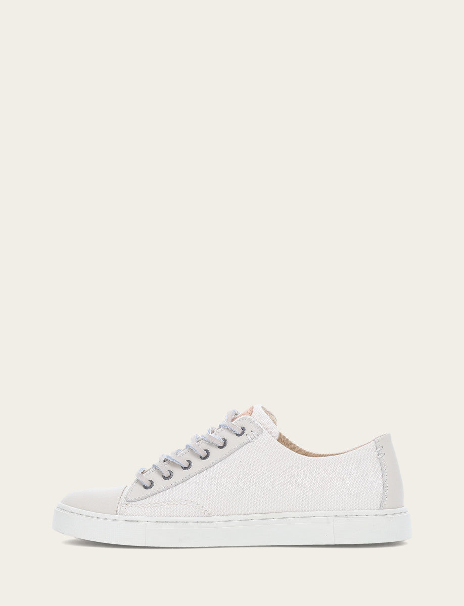 Ivy Canvas Low Lace - Ivory - Inside