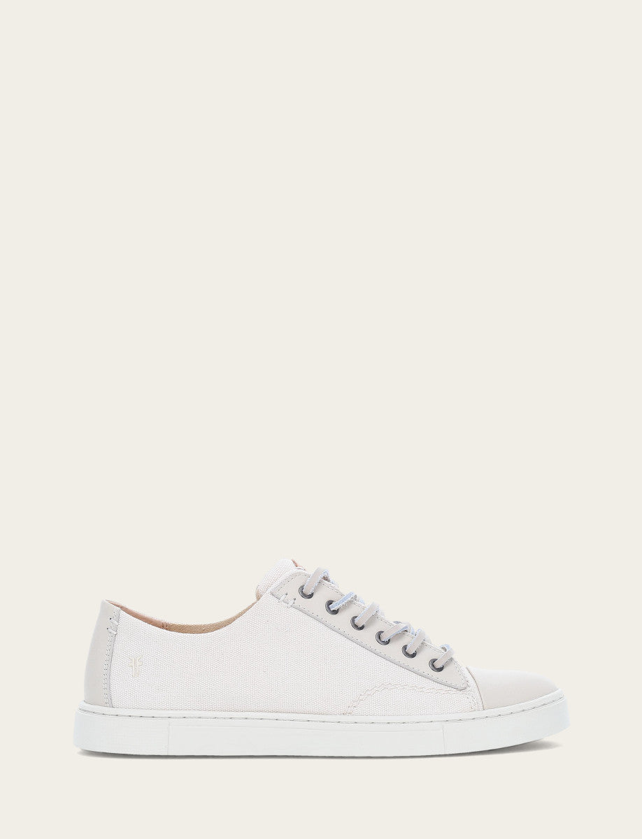 Ivy Canvas Low Lace - Ivory - Outside