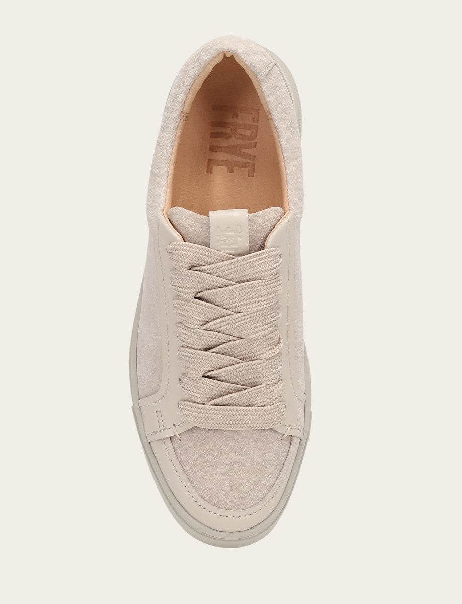 Ivy Court Low Lace Sneaker - Ivory - Top Down