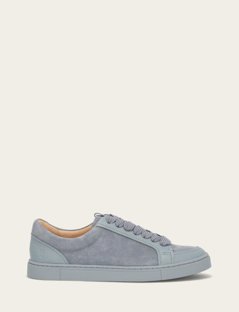 Ivy Court Low Lace Sneaker - Steel Blue - Outside