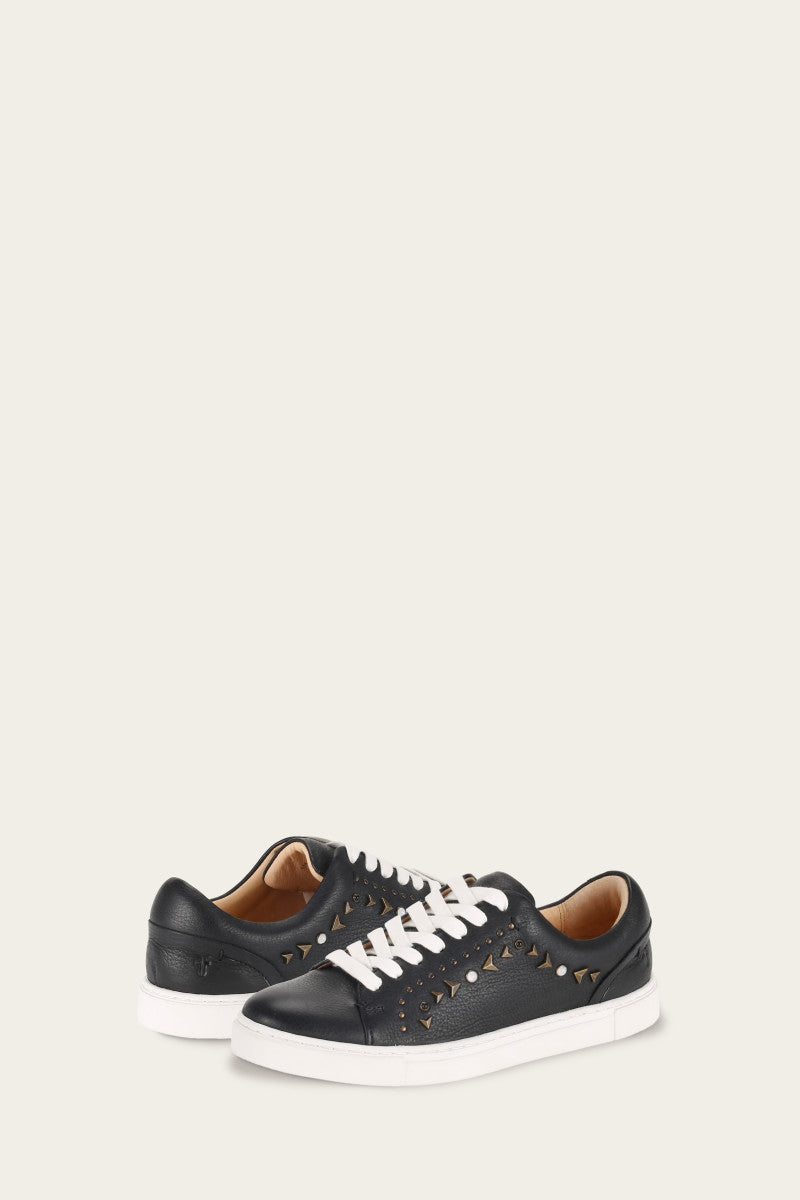 Ivy Studded Low Lace - Black - Pair