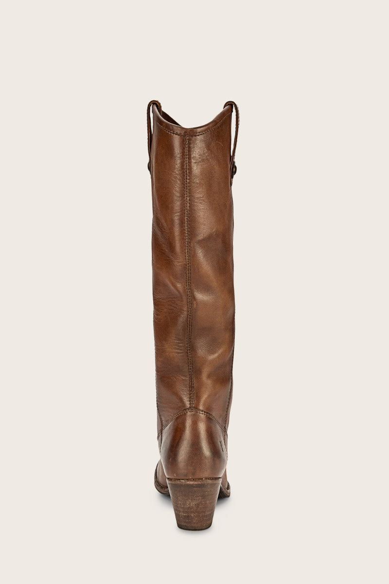 Jackie Button - Dark Brown - Back