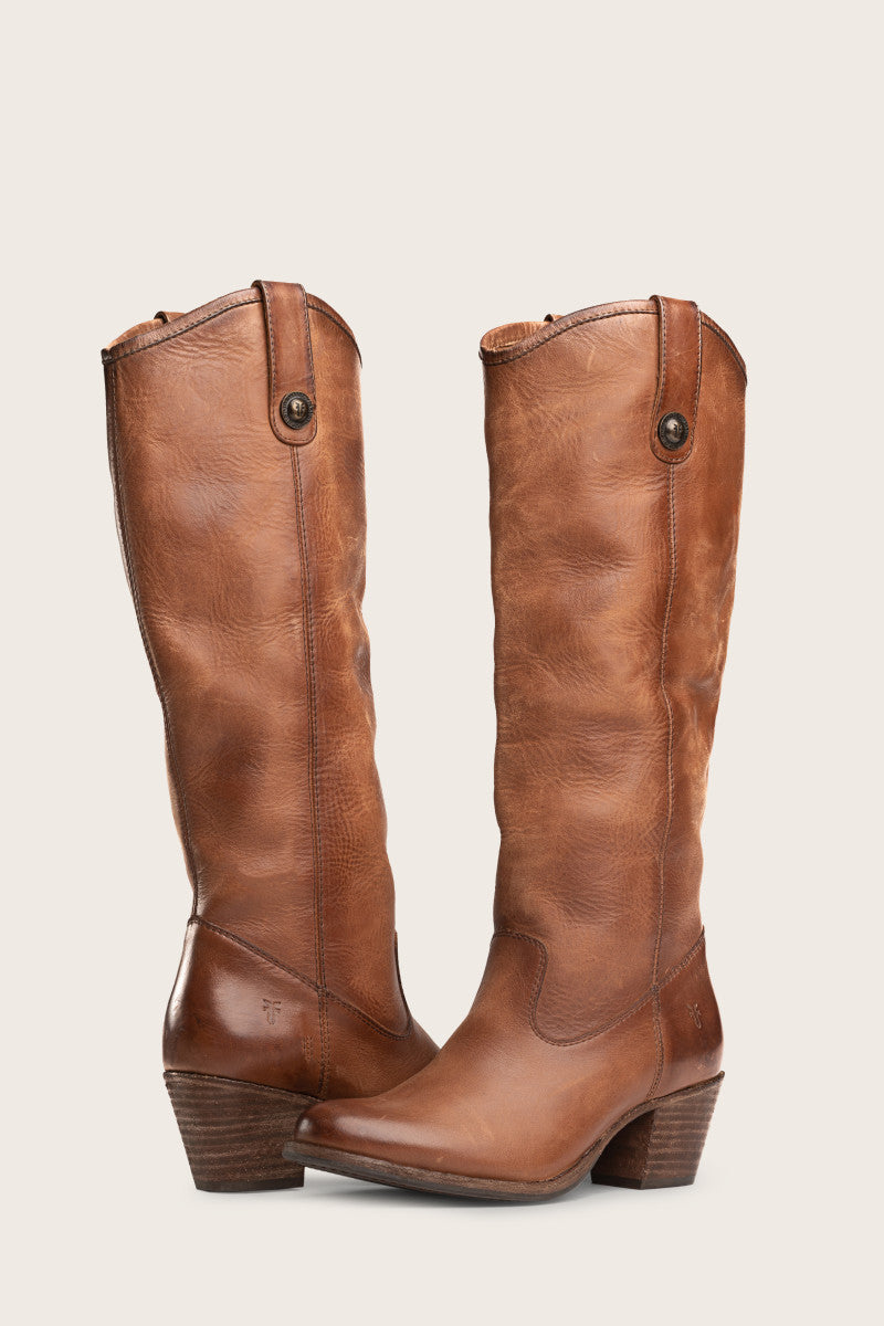 Jackie Button - Cognac - Pair