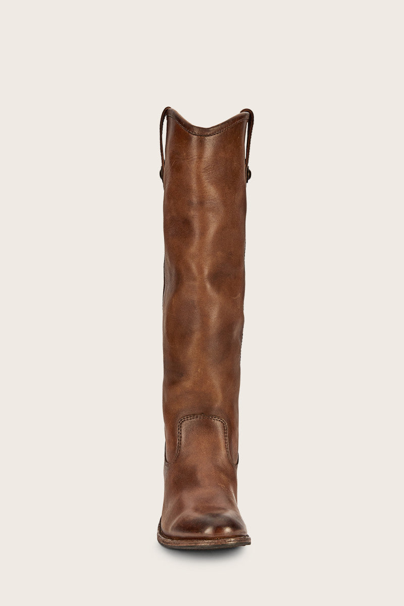 Jackie Button - Dark Brown - Front