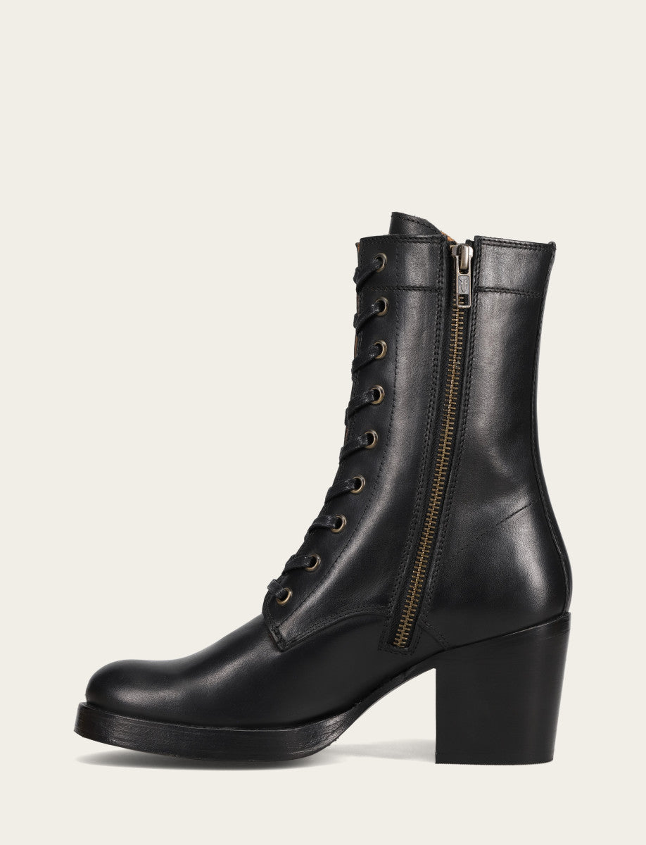 Jean Lace Up - Black - Inside