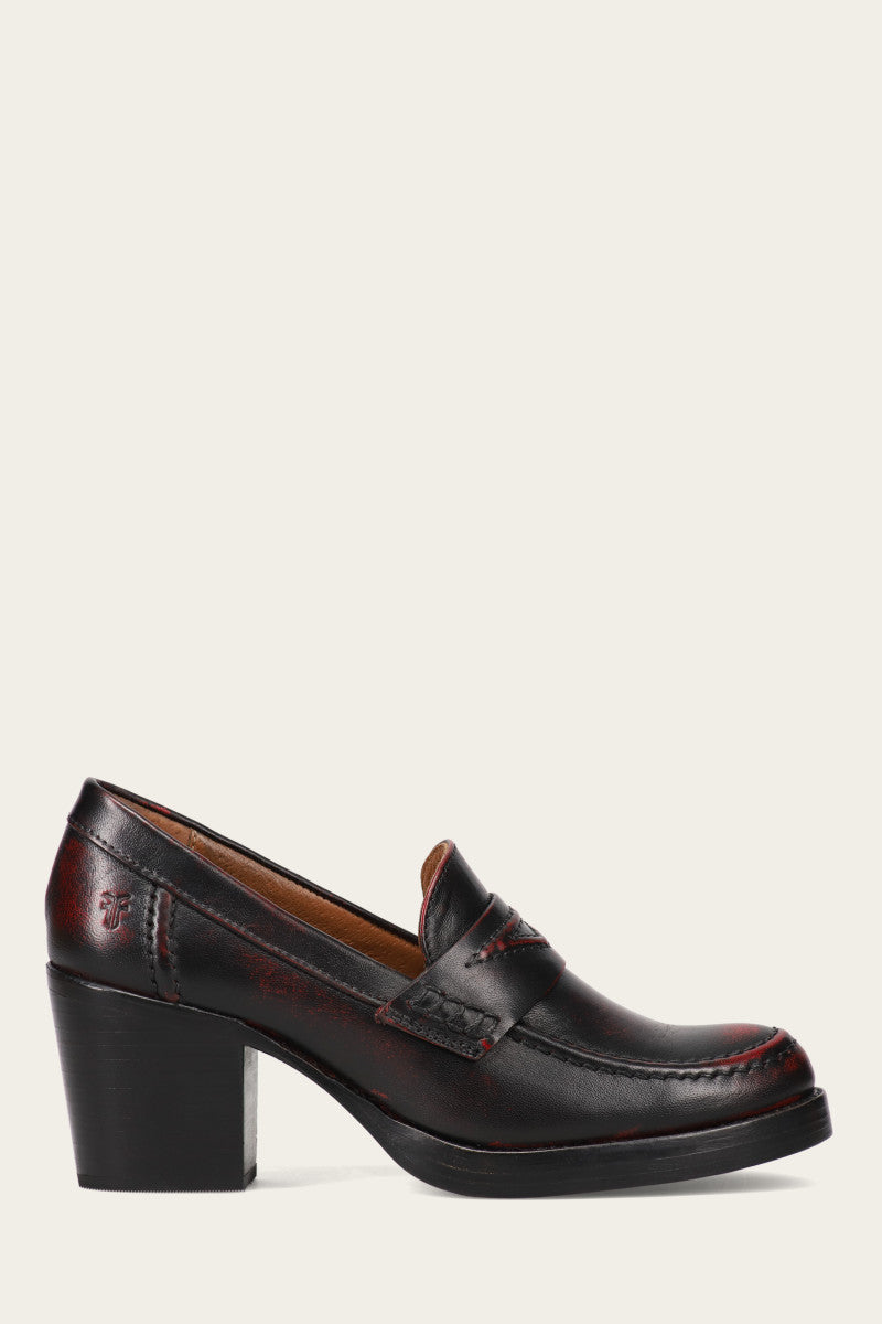 Jean Loafer - Black Cherry - Outside