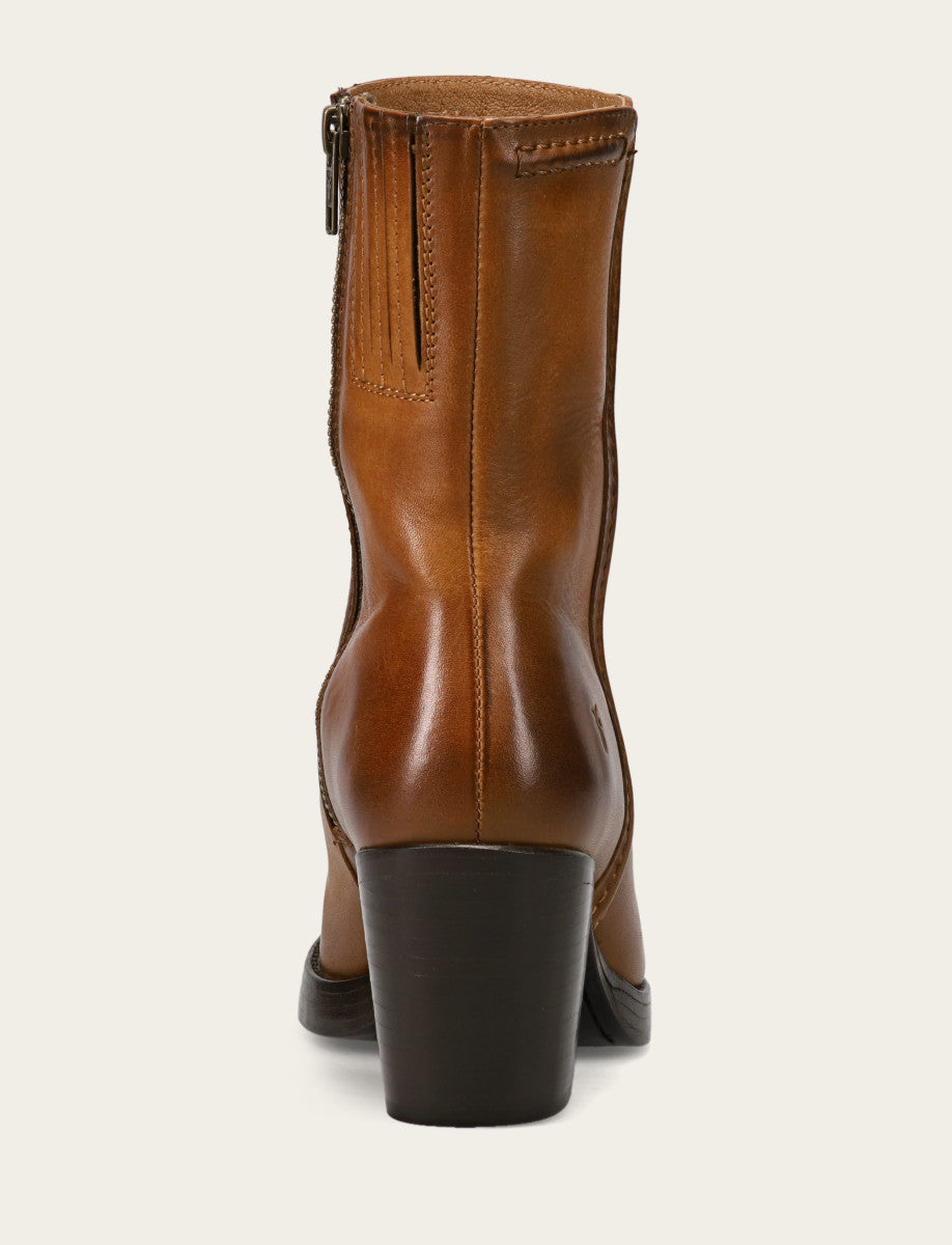 Jean Short Inside Zip - Caramel - Back