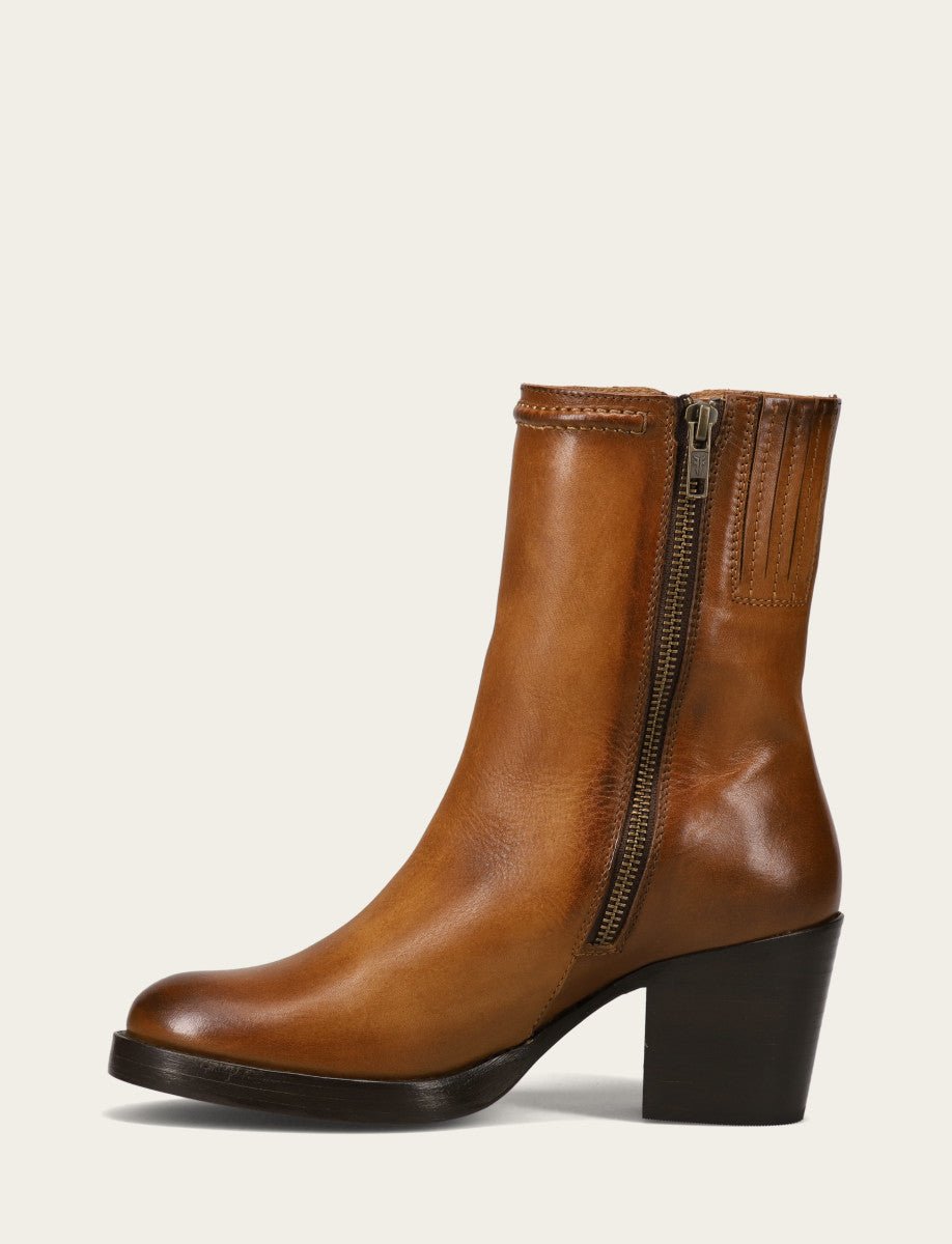 Jean Short Inside Zip - Caramel - Inside