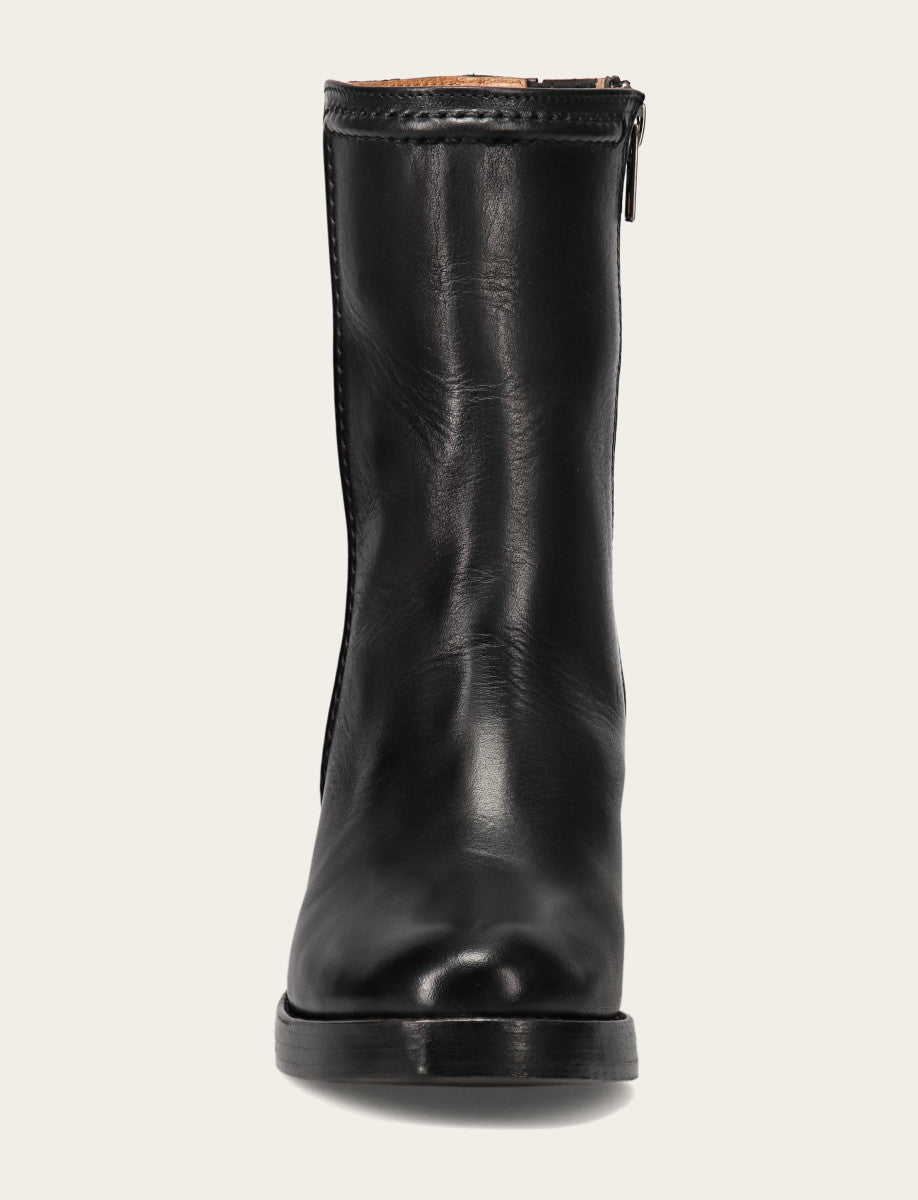 Jean Short Inside Zip - Black - Front