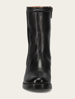 Jean Short Inside Zip - Black - Front