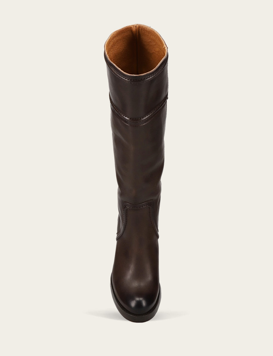 Jean Tall Pull On - Chocolate - Top Down