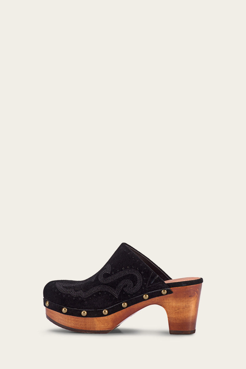 Jessica Clog - Black - Inside