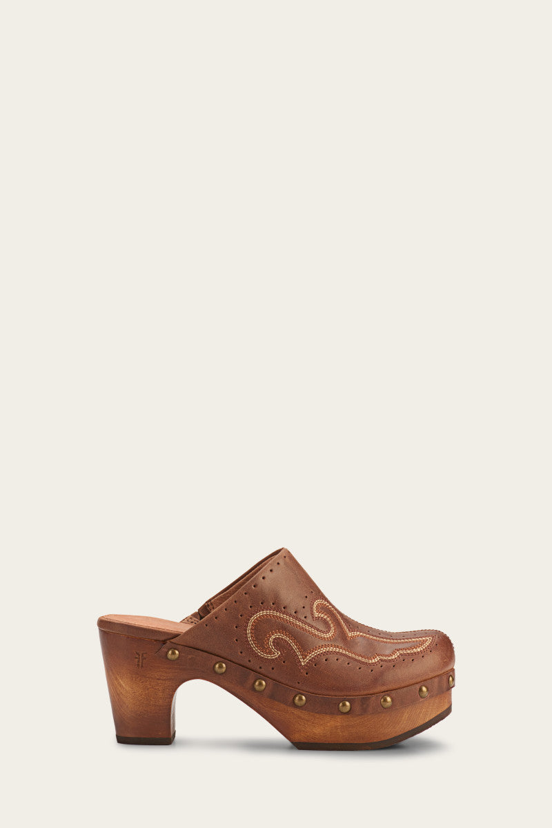 Jessica Clog - Dark Brown - Outside