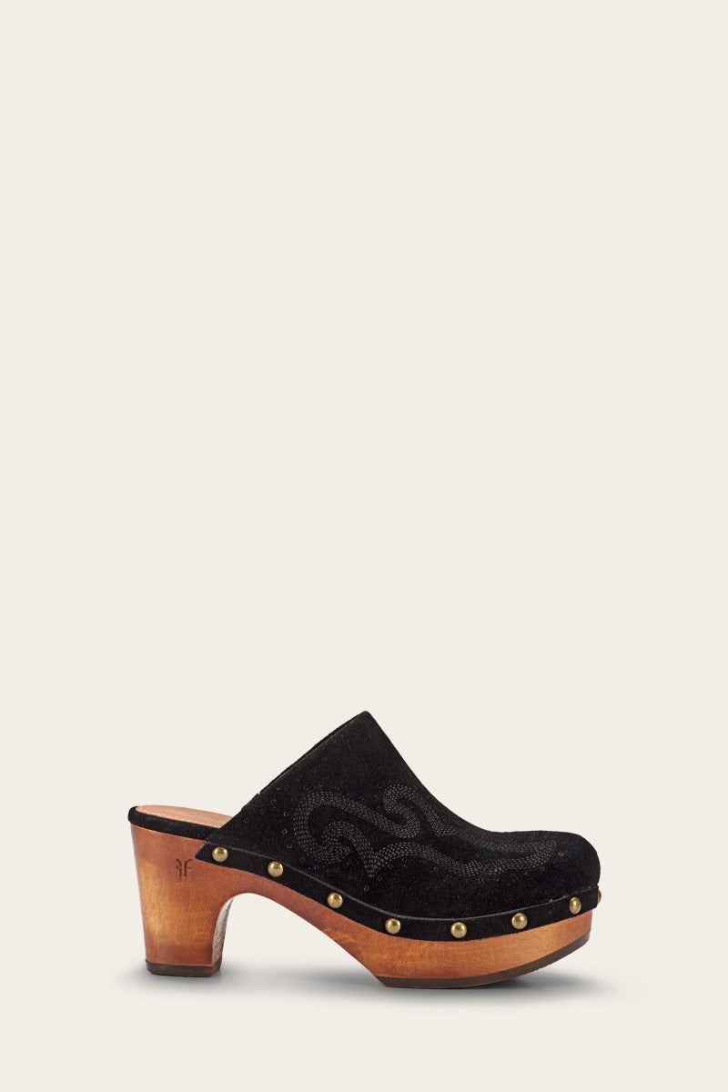Jessica Clog - Black - Outside