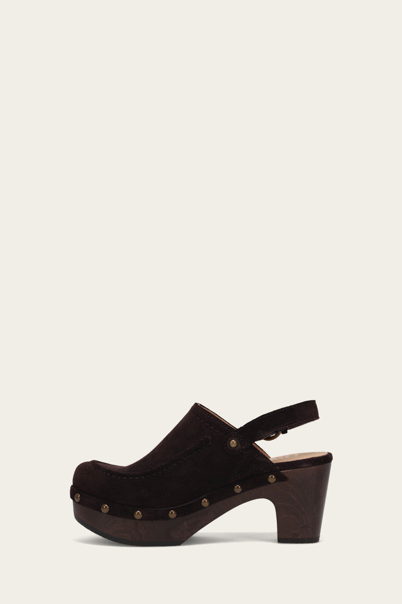 Jessica Slingback Clog - Chocolate - Inside