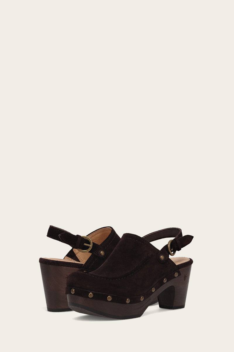 Jessica Slingback Clog - Chocolate - Pair